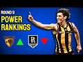 AFL Round 9 Power Rankings