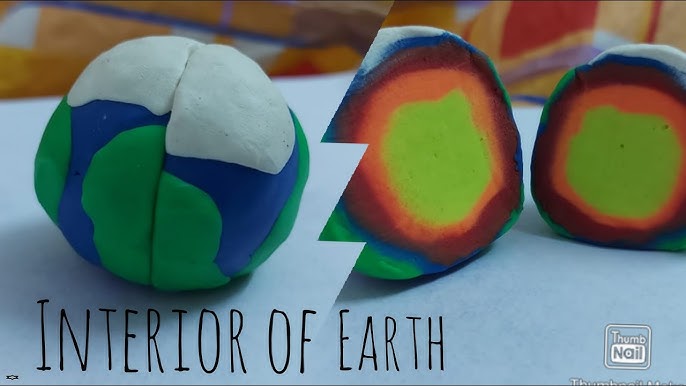 Clay Model Of the Earth's Layers - Navigating By Joy
