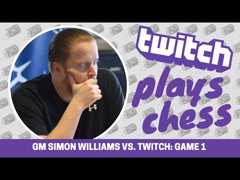 Twitch Plays Pure Chess: 6000 players vs. GM Simon Williams (Game 1)