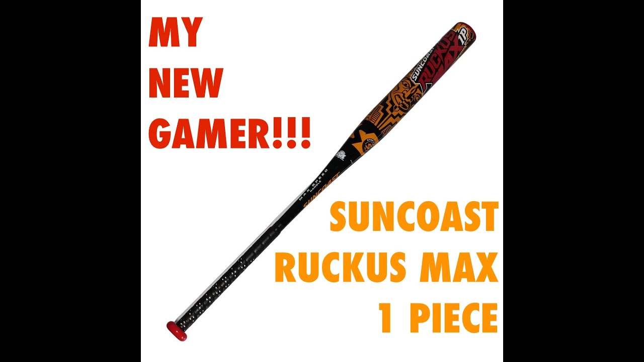 Batte De Softball Suncoast Ruckus Max SR12MUSE 2021 - 26,5 Oz - 34" - Composite Carbone - Occasion