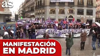 ESTUDIANTES SALEN a la CALLE a dos DÍAS DEL 8M: así luce MADRID