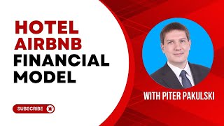Hotel, Airbnb, Getaway location business plan / financial model. MS Excel template download.