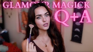 q+a while I do my glamour magick makeup | GRWM |