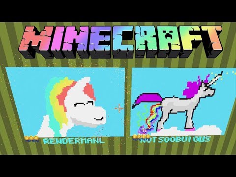 UNICORNPOOPING RAINBOWS - MINECRAFT PIXEL PAINTERS