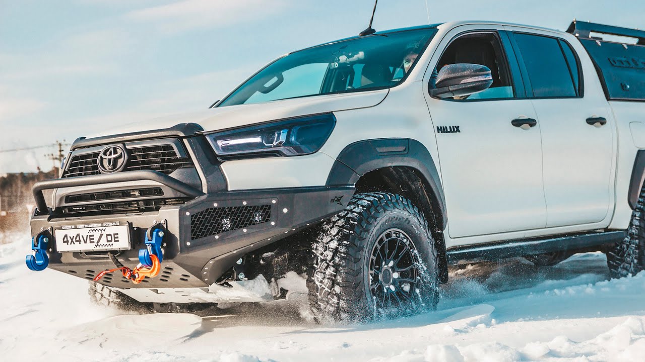 Подготовка пикапа Тойота Хайлюкс Revo "Стиляга" на 33 колесах - YouTube