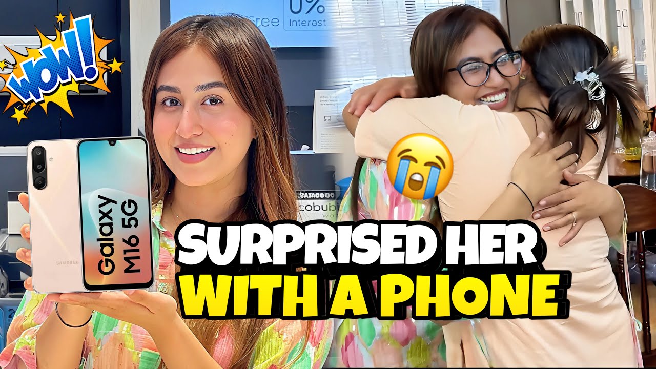 SHE CRIED ! 😭 NEW PHONE SURPRISE FOR MY DIDI #alizehjamali