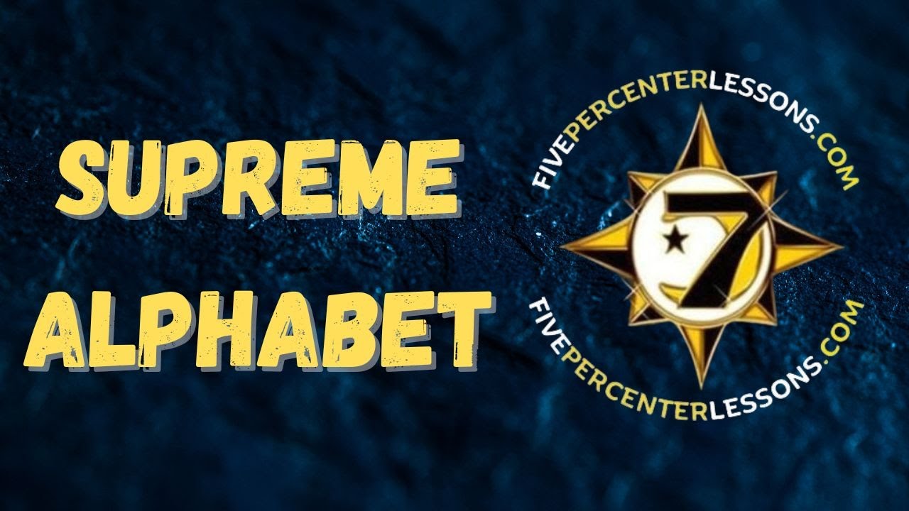 The Supreme Alphabet of the Five Percenters and Life Lessons