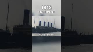 The Anic Leaving Her Berth At Southampton , 1912 4K 60Fps