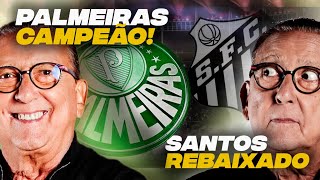 CHEGA AO FIM O BRASILEIRÃO 2023! PALMEIRAS CAMPEÃO E SANTOS CAI PELA 1ª VEZ! image