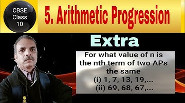 For what value of n is the nth term of two APs the same (i) 1, 7, 13, 19,...  (ii) 69, 68, 67,...