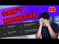 I got 1000 subscribers 4000 watch hours but i cant monetize