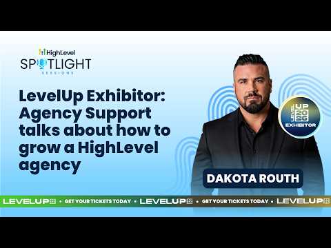 LevelUp Exhibitor: Agency Support talks about how to grow a HighLevel agency