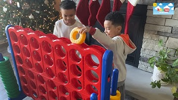 Jumbo 4-to-Score Giant Game Set with 42 Jumbo Rings| Unboxing! Christmas Toys 2021