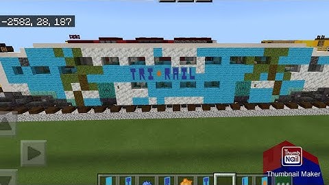 Minecraft TriRail Bombardier Bi level coach car tutorial