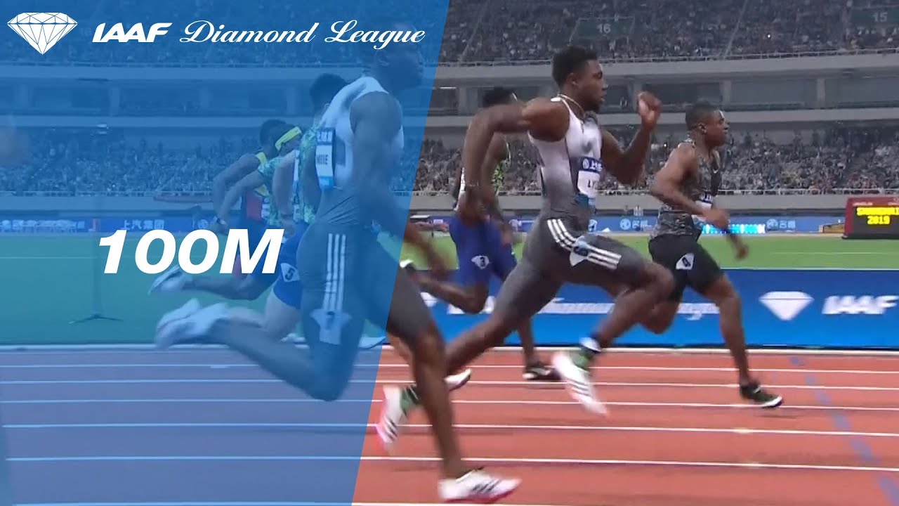 Noah Lyles catches Christian Coleman at the line in the 100m at