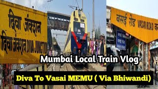 Mumbai Local Train Journey | Diva To Vasai Station | Diva To Vasai Memu Train Mumbai Local Train Journey | Diva To Vasai Station | Diva To Vasai Memu Train