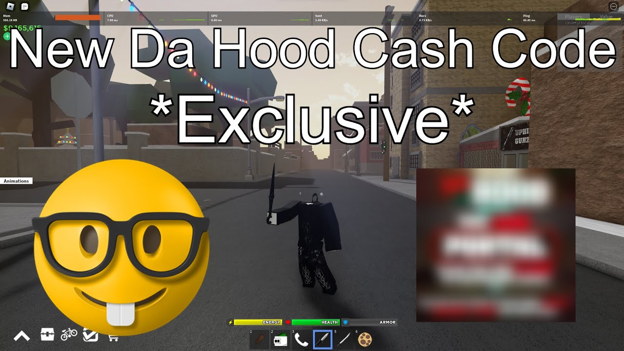 New Da Hood Cash Code *EXCLUSIVE* 🤓 YouTube