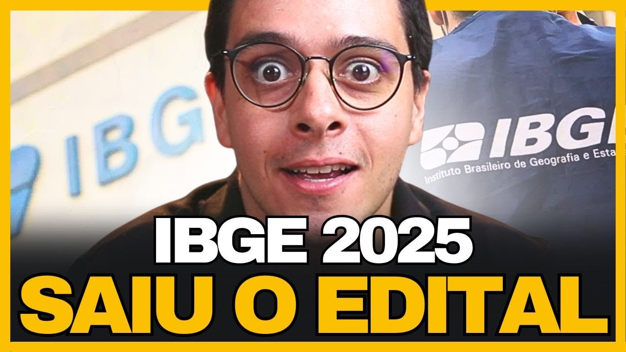 🔥 CONCURSO IBGE 2025 l ANÁLISE OBJETIVA DO EDITAL