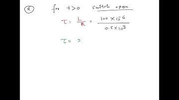 The switch drawn in the circuit below has been open for a long time. (a) what is the circuit time c…