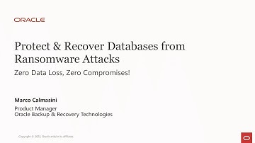 Protect and recover databases from ransomware attacks