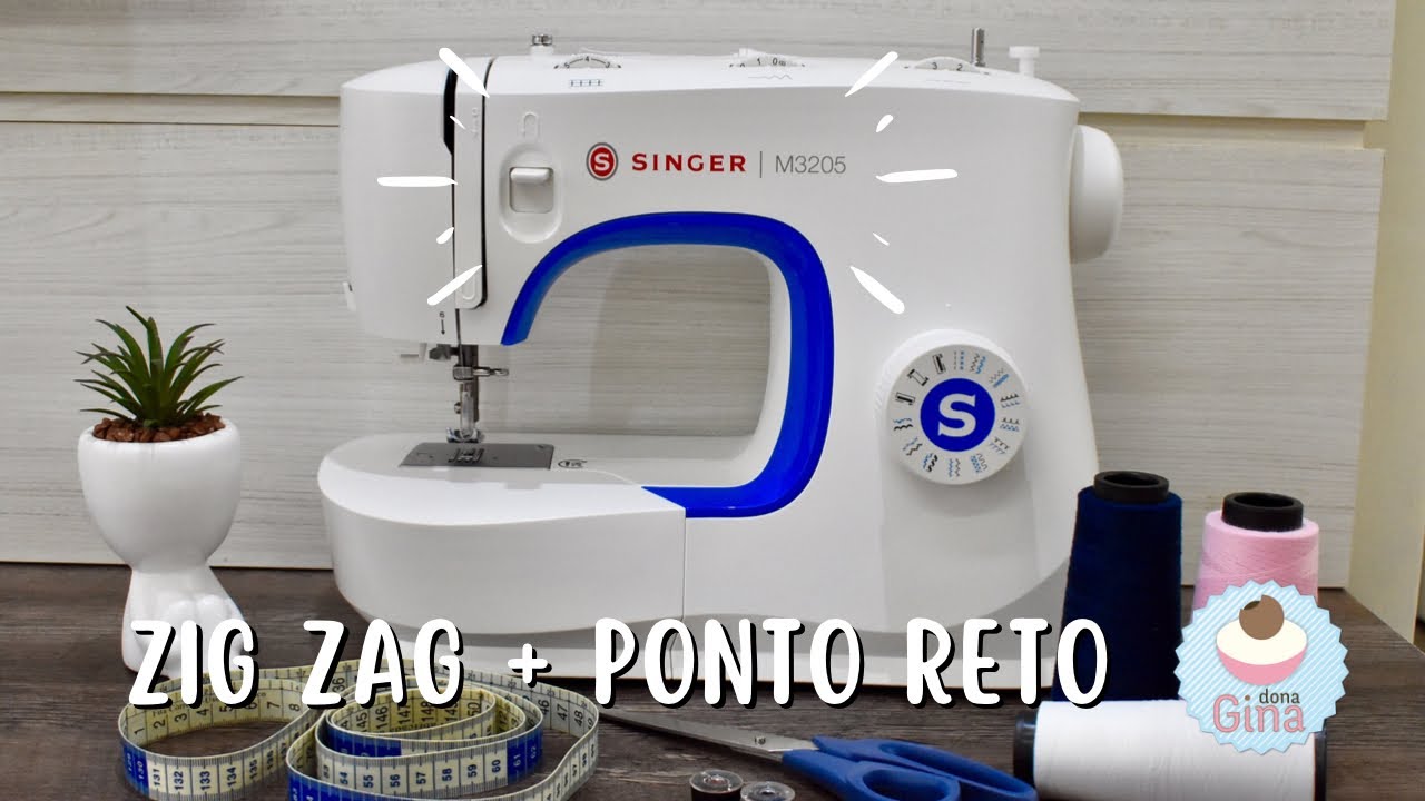 SINGER M3205 - Para INICIANTES - Desvendando o PONTO RETO e o PONTO ZIG ZAG - Aprenda TUDO!