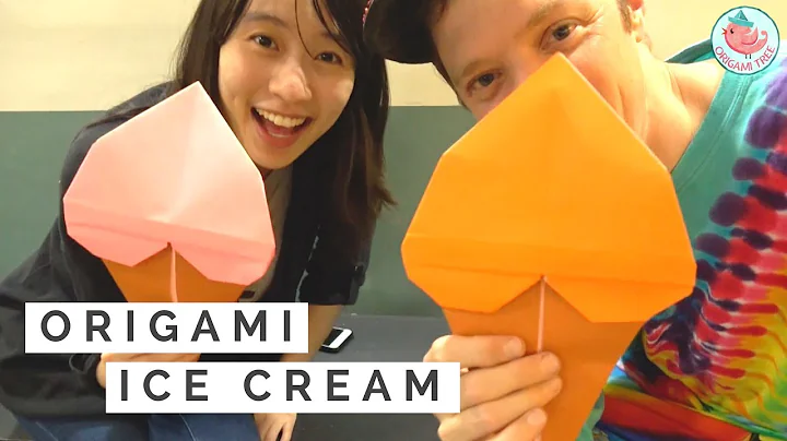 Origami Transforming Ice Cream Cone! Tutorial ft. ...