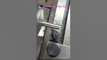 Round to hex bar CNC machine #tools #machine #cnc #cncmachine