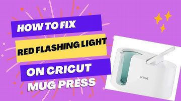 How to fix troubleshooting of Cricut mug press - fixing red flashing light on my cricut mug press