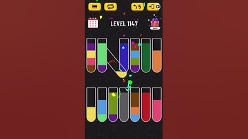 Water Sort puzzle level 1147 | AYU Gamester #shorts