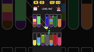 Water Sort puzzle level 1147 | AYU Gamester #shorts