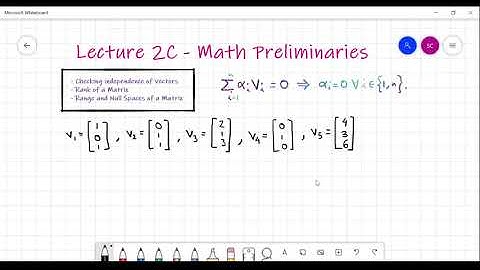 EEN 305 EED IITR Lecture 2C - Math Preliminaries - Advanced Control Systems