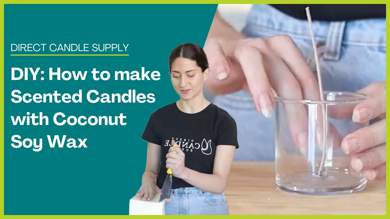 Making Scented Candles using Coconut Soy Wax, DIY Candle-making