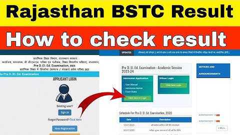 Rajasthan Bstc result 2023|Rajasthan pre deled result|raj bstc result|Rajasthan pre deled result 23