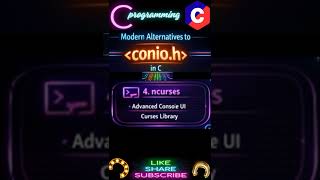 conio.h in c#programming #language#shorts #coding #c #tech #learn #viral#trending #bts#youtubeshorts
