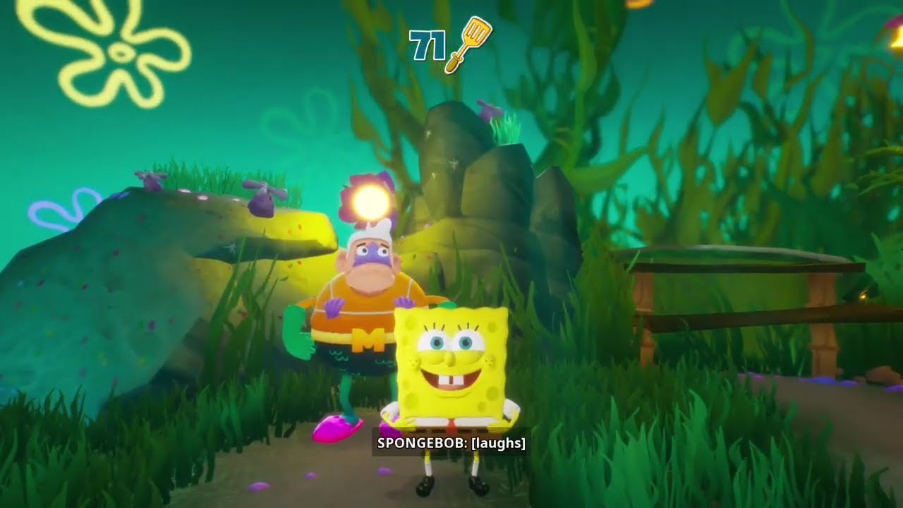 Spongebob BFBB Rehyrated Beat Mermaid Man's Time Golden Spatula (Kelp