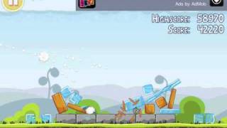 Angry Birds Free | Level 2-1 | 3 star Walkthrough screenshot 5