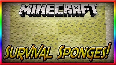 MineCraft 1.8 Sponges Absorb Water! Survival Update! (SNAPSHOT 14w25a NEWS)