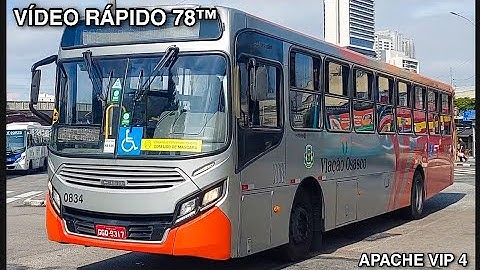 Vídeo Rápido 78™ • Caio Apache Vip 4 / Mercedes Benz OF-1721L BlueTec 5 / Viação Osasco 0834