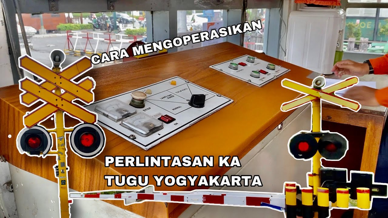 BEGINILAH PROSES MENGOPERASIKAN PERLINTASAN KA TUGU YOGYAKARTA!, KEREN LUR