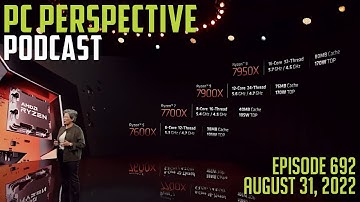 PC Perspective Podcast 692: AMD Ryzen 7000 Specs and Pricing, RTX 4070 Rumors, Arc Does Linux, MORE