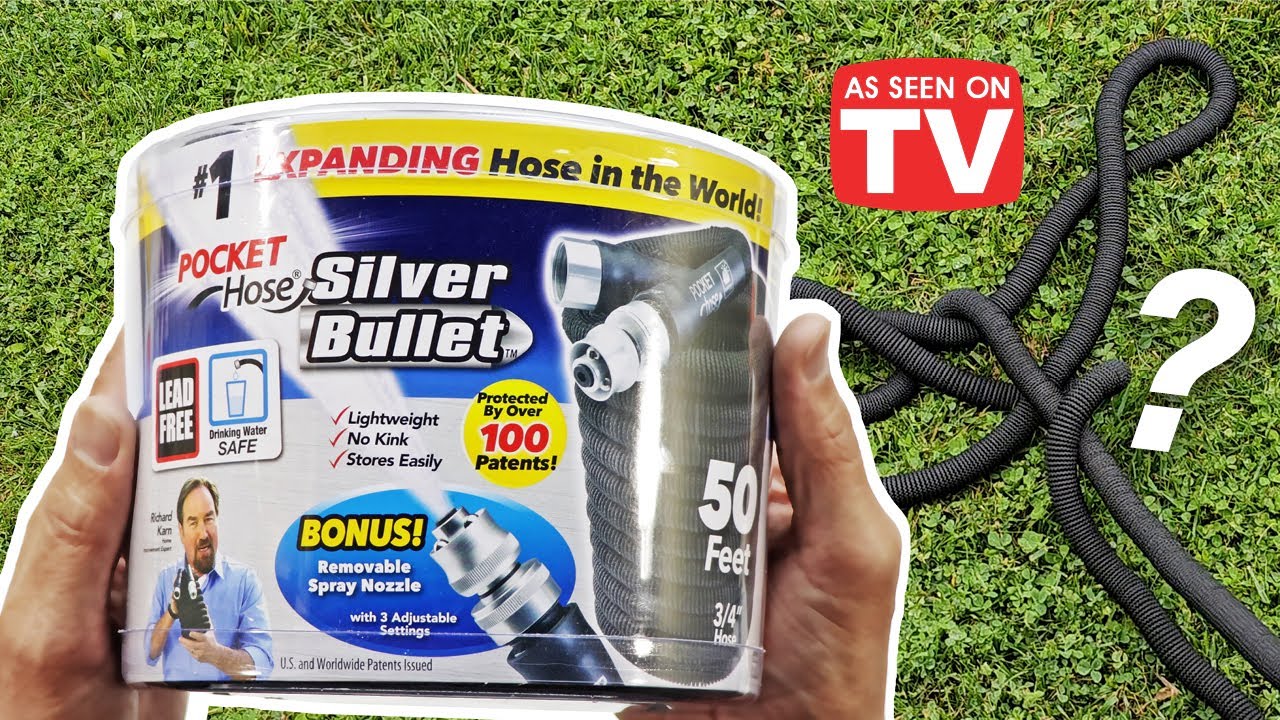 Pocket Hose AS-SEEN-ON-TV, Copper Bullet 100 Ft Expandable Garden Hose,  Lead-Free