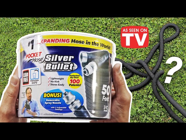 Pocket Hose Silver Bullet 3/4 in. Dia x 100 ft. Lightweight Kink