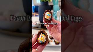 Easter Brownie Deviled Eggs 🍫🐣 #easter #treats #desserts