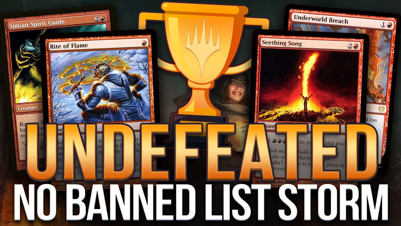 🏆UNDEFEATED🏆 No Banned List Modern Storm with Rite of Flame & Seething Song | Magic: The Gathering