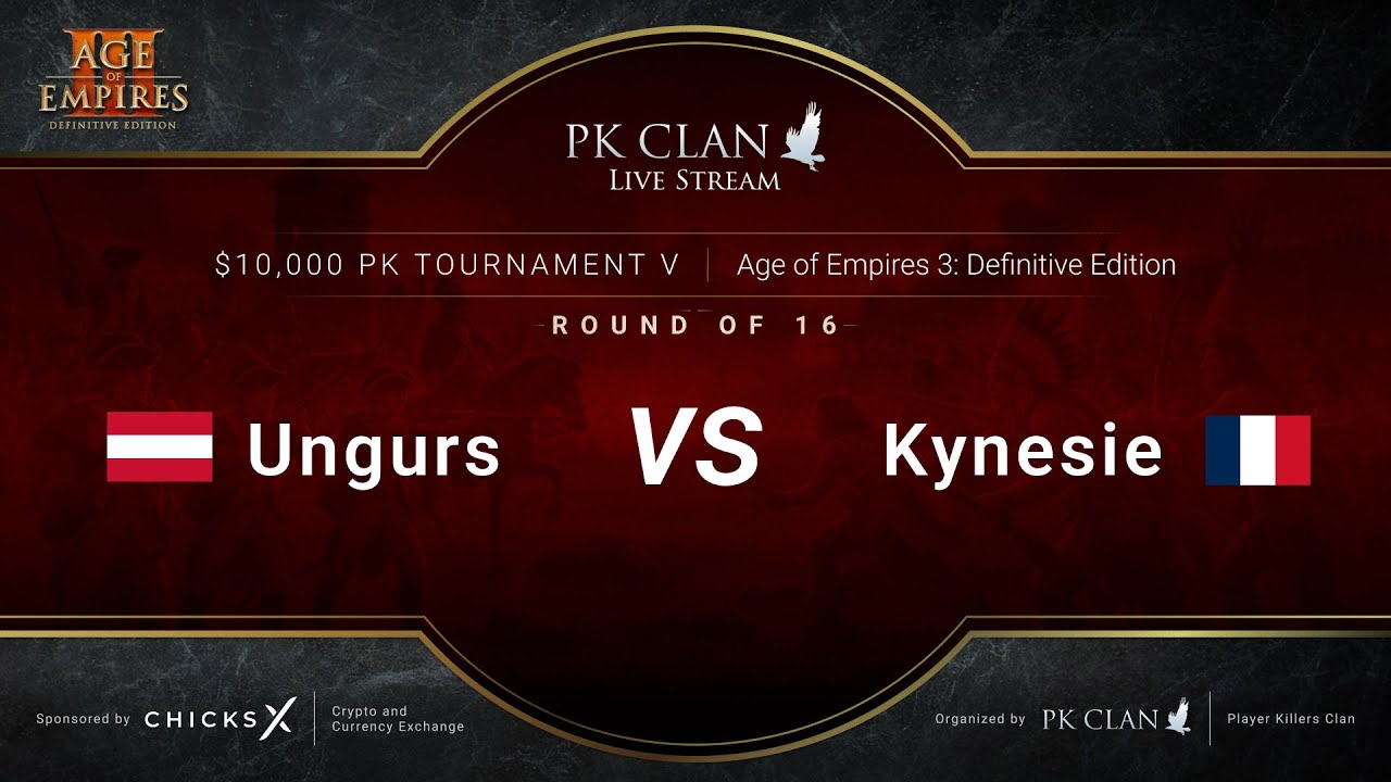 PK Tournament V | $10,000 — RO16: Ungurs vs. Kynesie | Age of Empires 3: DE