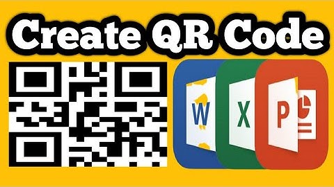 Create QR Code using Excel Word Powerpoint | Generator Barcode in Word Excel Powerpoint