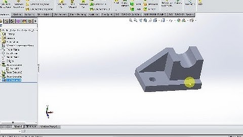 Basic part modelling tutorial 1 Solidworks 2015