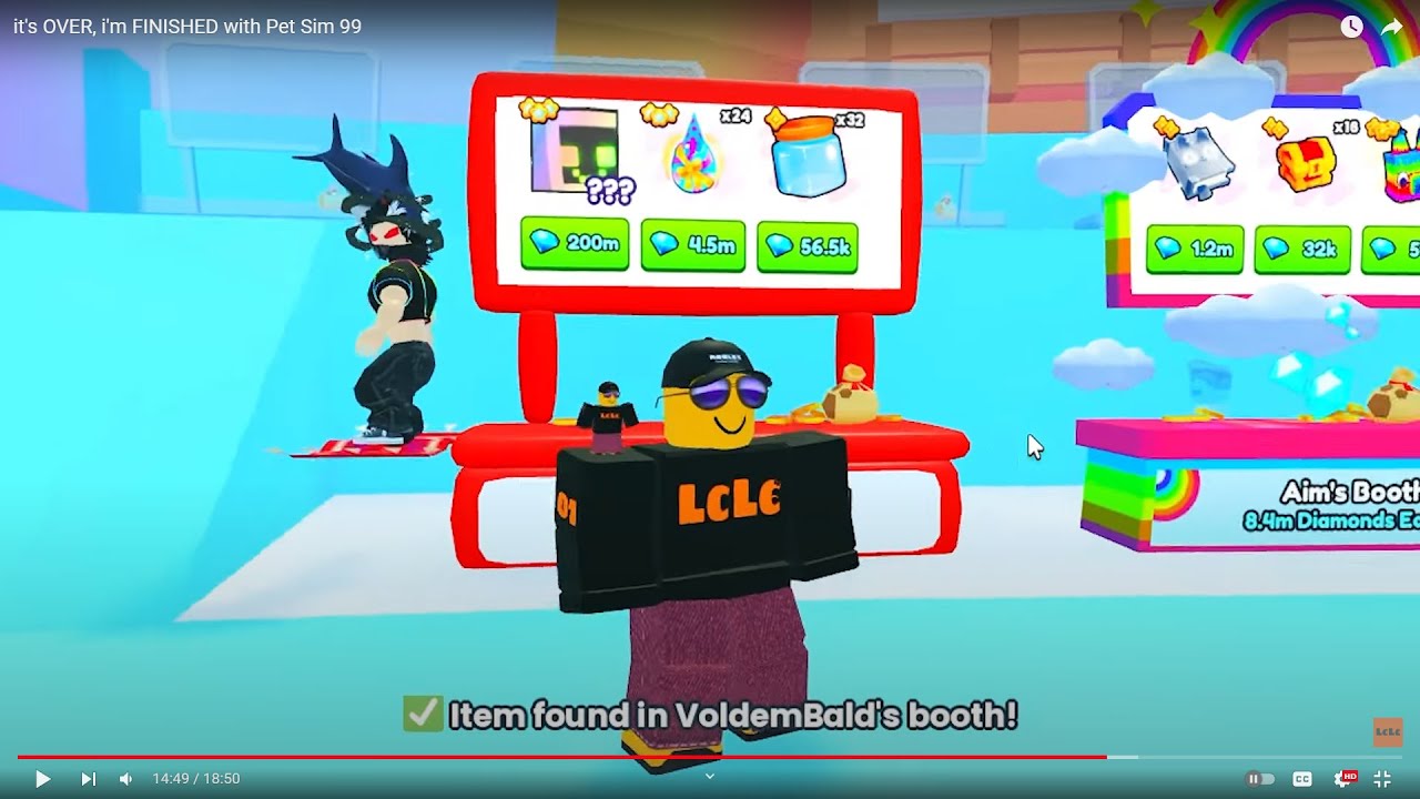 Pet Simulator 99 Focus on Zone Quest & I am in LcLc his Video, Twice! # ...