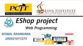 Web Project Task 12| java institute | 1st Year | e shop @Java Institute for Advanced Technology
