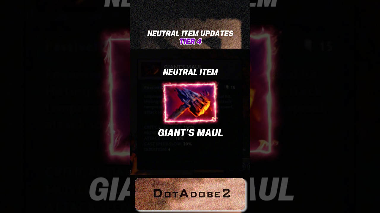 GIANT'S MAUL - Neutral Item Patch 7.39 Dota2 
